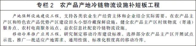 《“十四五”冷链物流发展规划》
