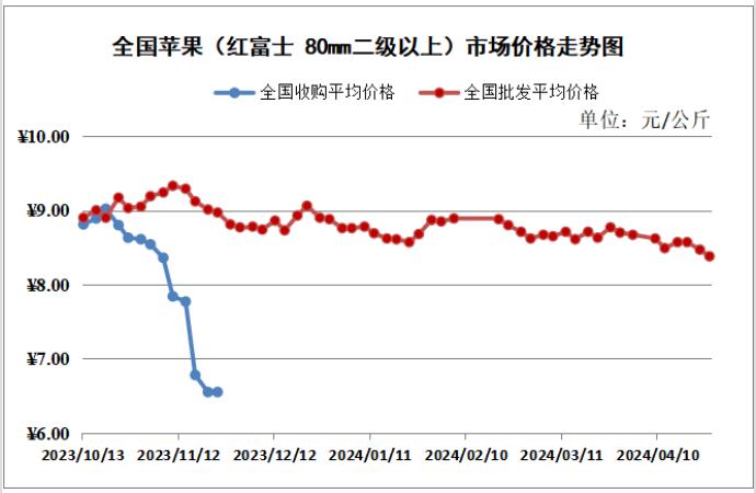 冷库里的库存苹果没有等来春天