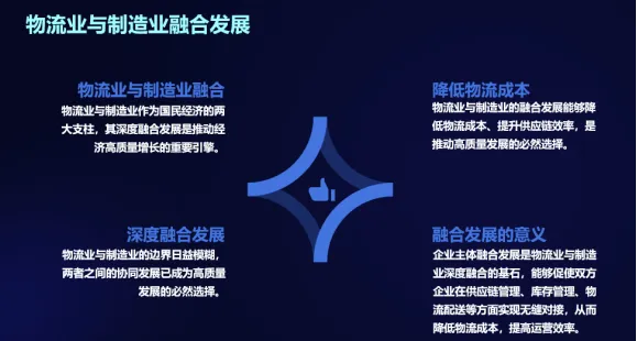 物流业与制造业融合发展降低物流成本的四大举措