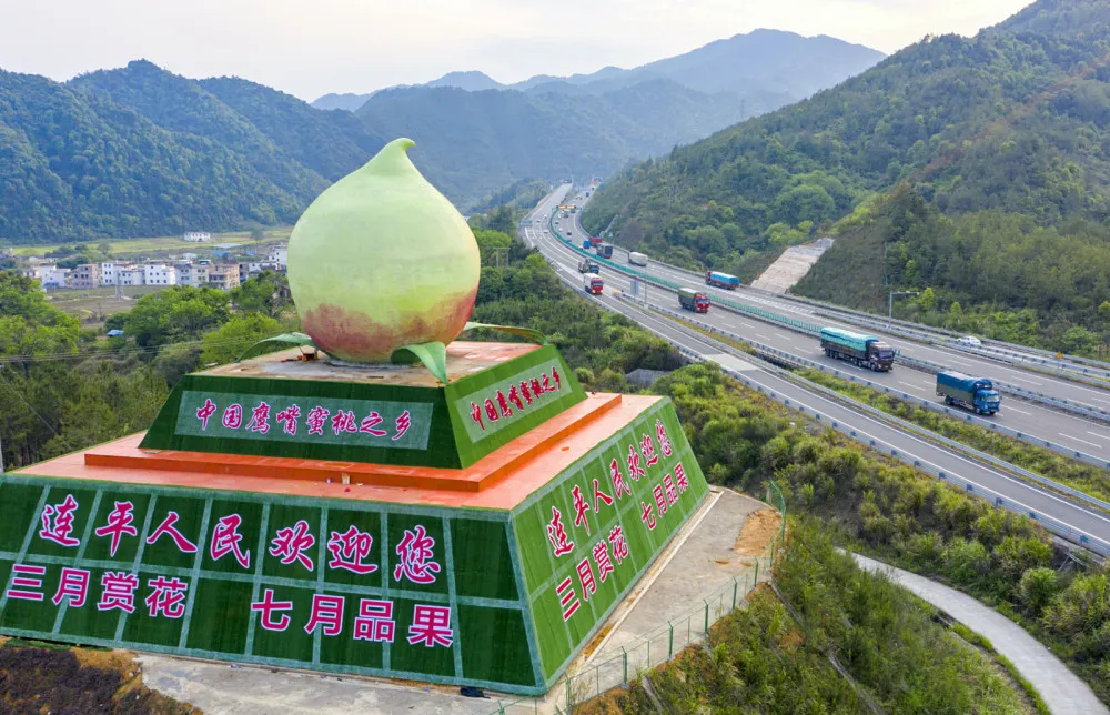 鹰嘴蜜桃丰收季快递物流服务助力果农增收
