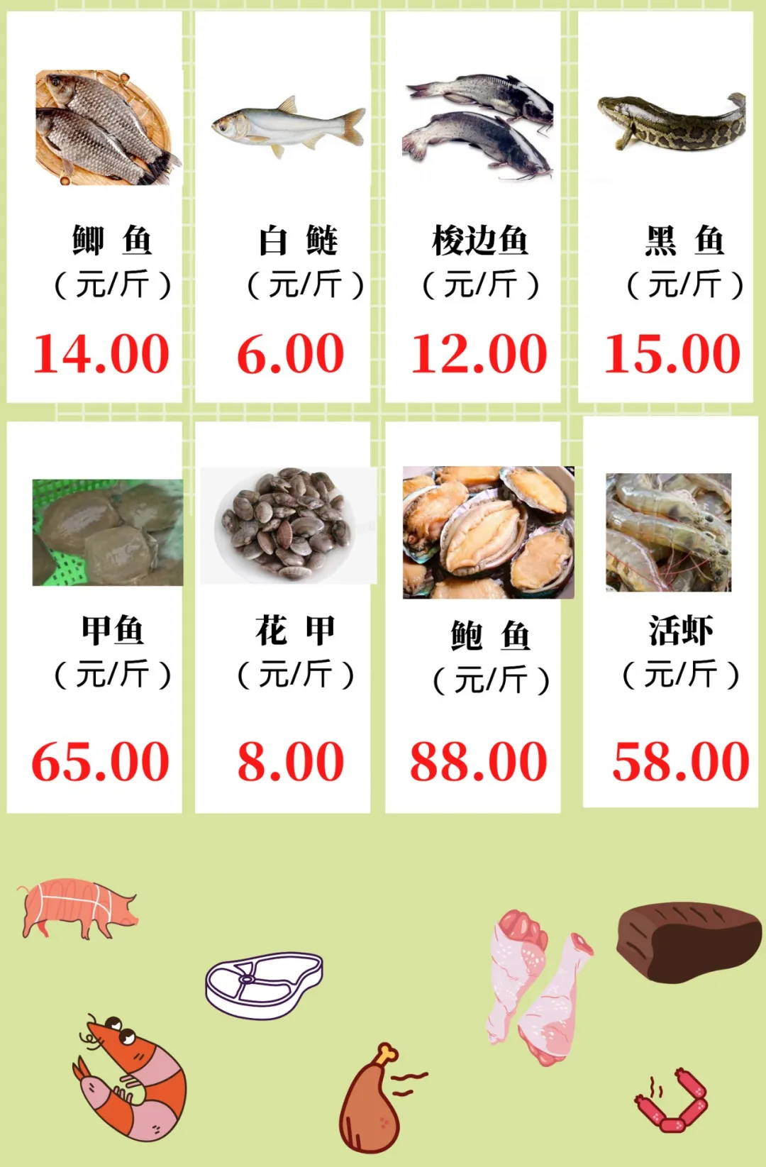 宁夏四季鲜农产品7月20日当日价格